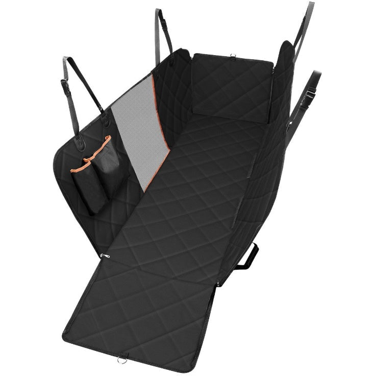 Dog Car Seat Cover View Mesh Pet Carrier Hammock Safety Protector Car Rear Back Seat Mat With Zipper And Pocket For Travel | Luxury Home Accessories | Heulog Glow
