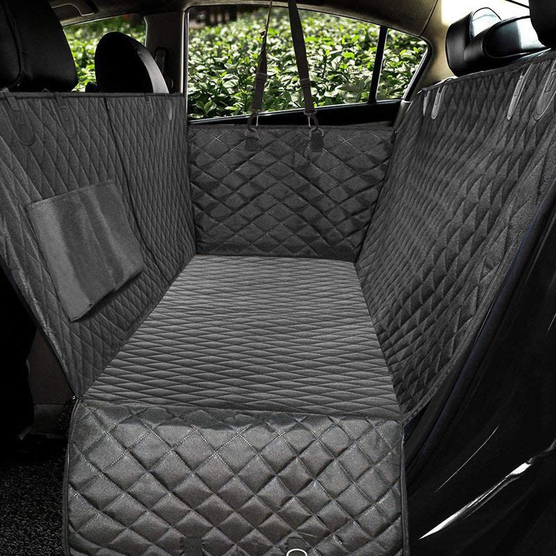 Dog Car Seat Cover View Mesh Pet Carrier Hammock Safety Protector Car Rear Back Seat Mat With Zipper And Pocket For Travel | Luxury Home Accessories | Heulog Glow