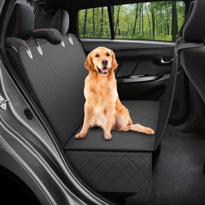 Dog Car Seat Cover View Mesh Pet Carrier Hammock Safety Protector Car Rear Back Seat Mat With Zipper And Pocket For Travel | Luxury Home Accessories | Heulog Glow