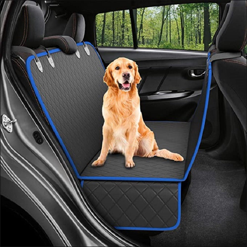 Dog Car Seat Cover View Mesh Pet Carrier Hammock Safety Protector Car Rear Back Seat Mat With Zipper And Pocket For Travel | Luxury Home Accessories | Heulog Glow