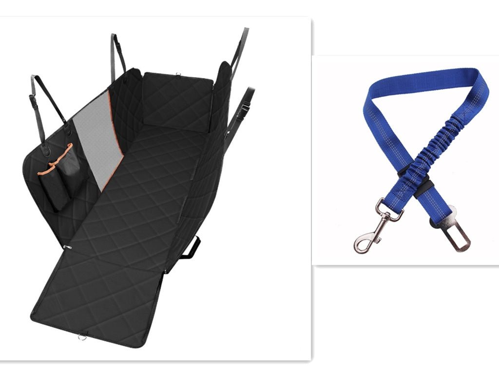 Dog Car Seat Cover View Mesh Pet Carrier Hammock Safety Protector Car Rear Back Seat Mat With Zipper And Pocket For Travel | Luxury Home Accessories | Heulog Glow