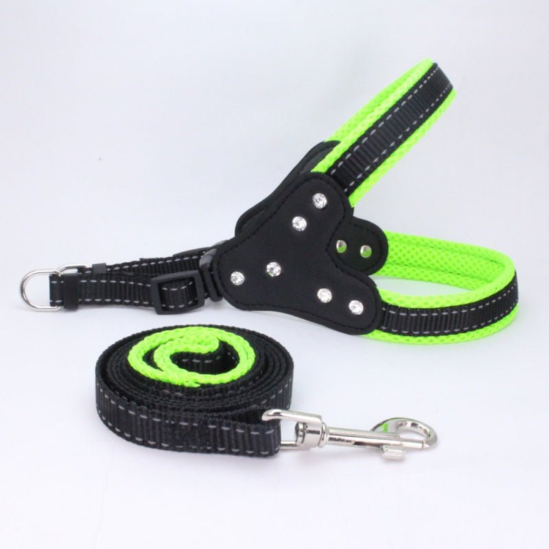 Dog chest back triangle chest strap | Luxury Home Accessories | Heulog Glow