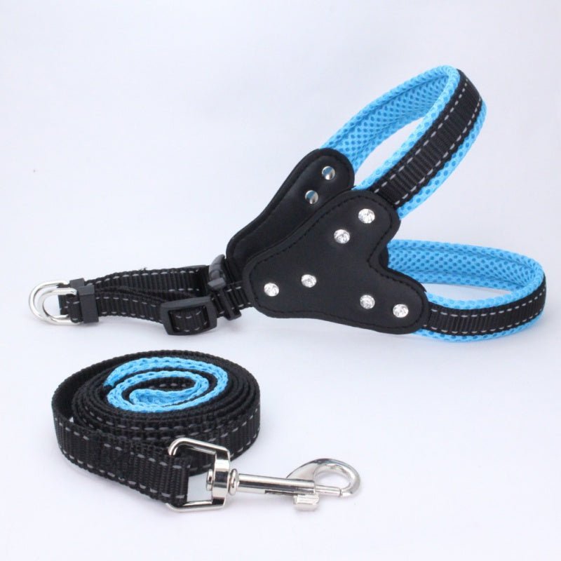 Dog chest back triangle chest strap | Luxury Home Accessories | Heulog Glow