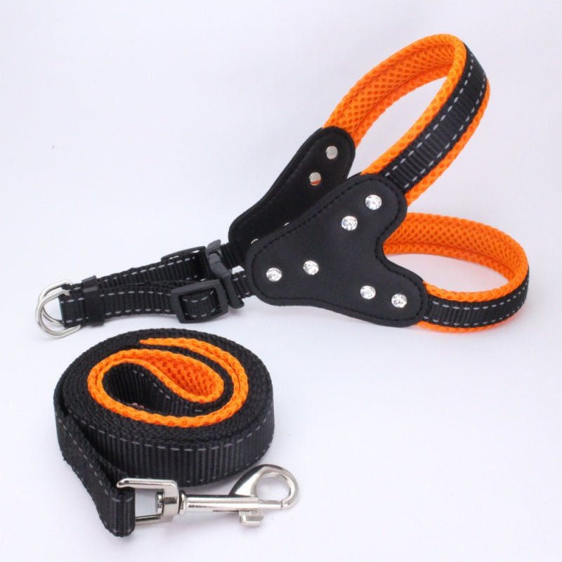 Dog chest back triangle chest strap | Luxury Home Accessories | Heulog Glow