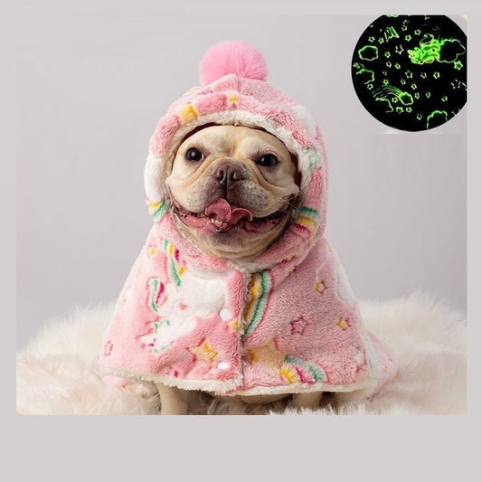 Dog Cloak Nightgown Warm Autumn And Winter Duvet Luminous Cloak Pet Clothes | Luxury Home Accessories | Heulog Glow
