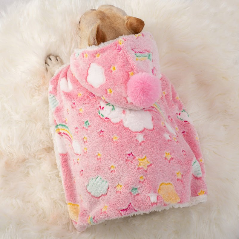Dog Cloak Nightgown Warm Autumn And Winter Duvet Luminous Cloak Pet Clothes | Luxury Home Accessories | Heulog Glow