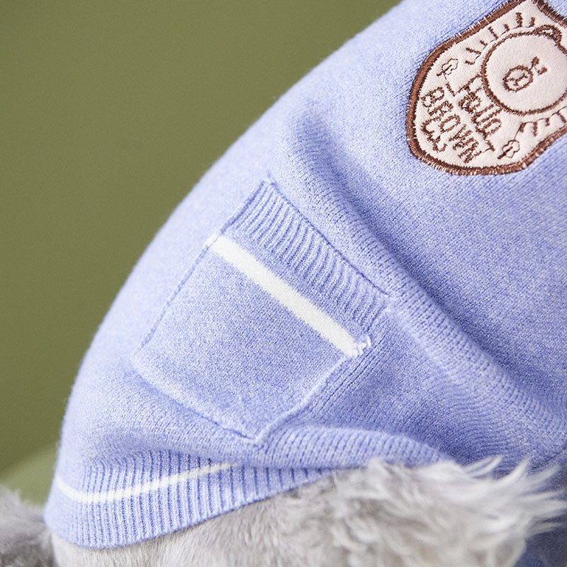 Dog Clothes Fake Two-piece Sweater Knit Sweater Pomeranian Law Fighting Pet Outfit Trend | Luxury Home Accessories | Heulog Glow