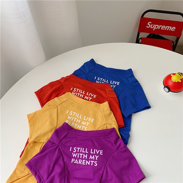 Dog Clothes Summer Clothes Pug Teddy Pure Cotton T-shirt | Luxury Home Accessories | Heulog Glow