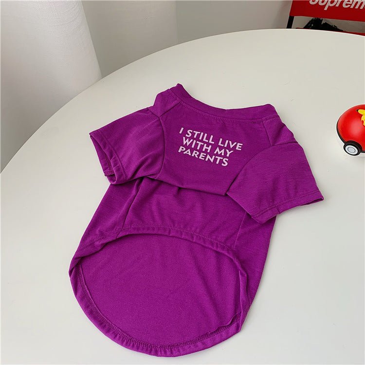 Dog Clothes Summer Clothes Pug Teddy Pure Cotton T-shirt | Luxury Home Accessories | Heulog Glow