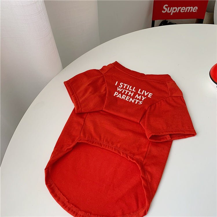 Dog Clothes Summer Clothes Pug Teddy Pure Cotton T-shirt | Luxury Home Accessories | Heulog Glow