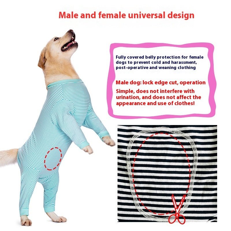 Dog Clothes Thin Four-legged Golden Retriever Labrador | Luxury Home Accessories | Heulog Glow