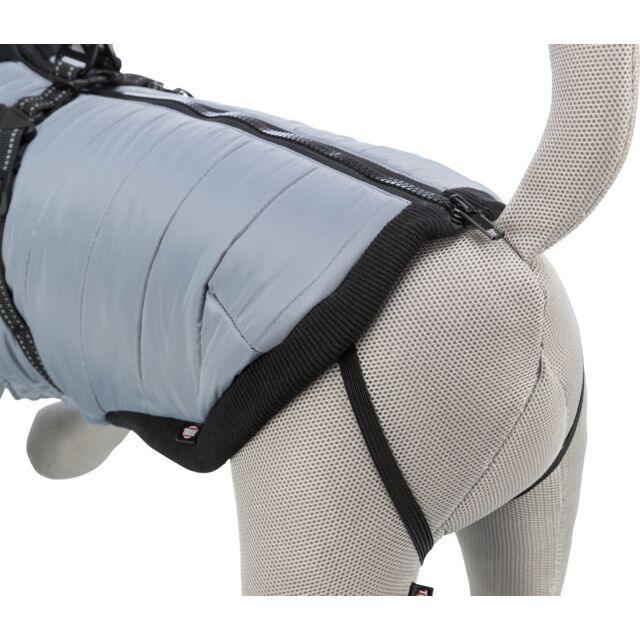 Dog Coat with harness - Pontis Grey | Luxury Home Accessories | Heulog Glow
