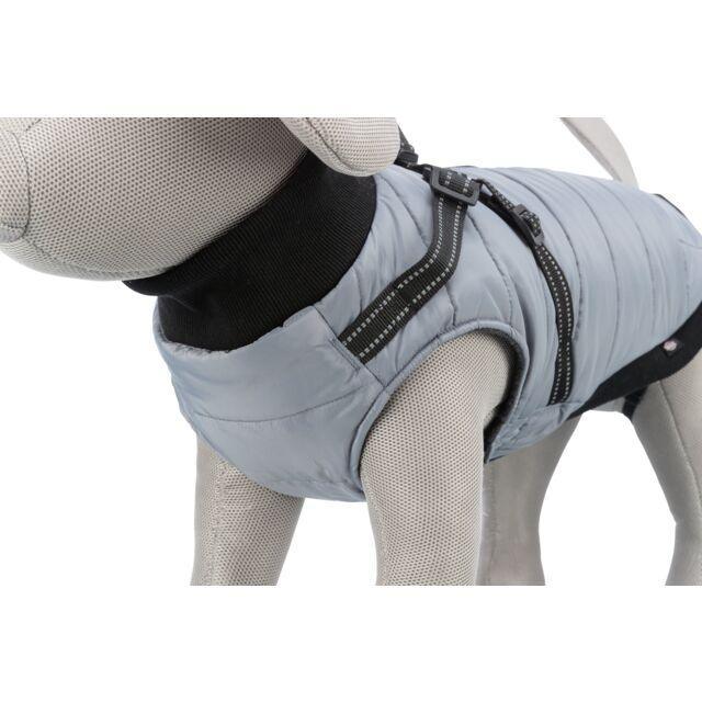 Dog Coat with harness - Pontis Grey | Luxury Home Accessories | Heulog Glow