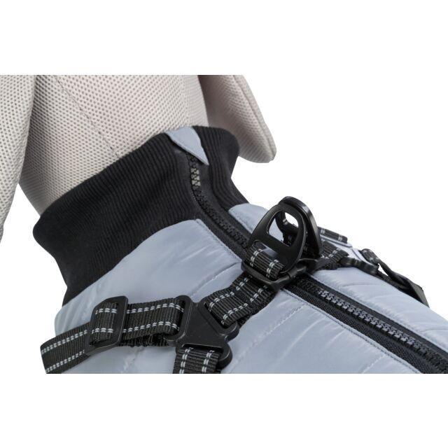 Dog Coat with harness - Pontis Grey | Luxury Home Accessories | Heulog Glow