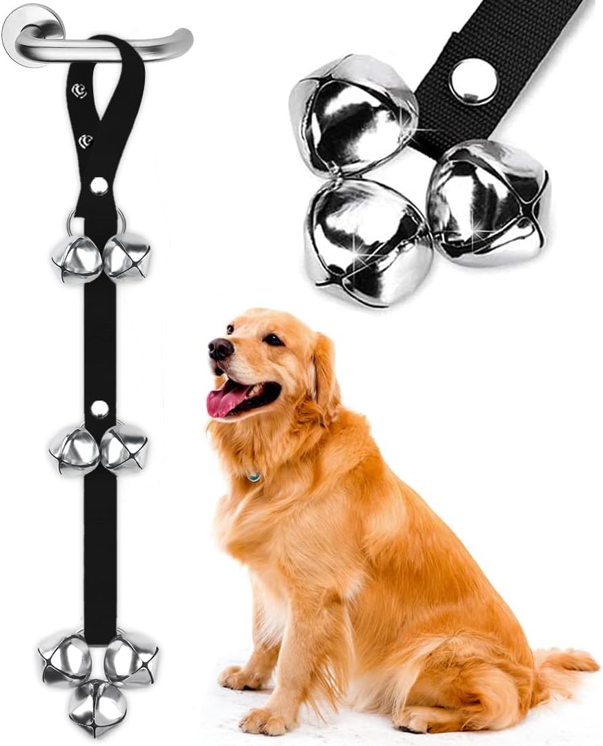 Dog Doorbell Premium Training Potty Premium Dog Bell Adjustable Doorbell Dog Bell Potty For Easy Training Of Your Puppy 7 Extra Large Louder 1.4 Doorbells | Luxury Home Accessories | Heulog Glow
