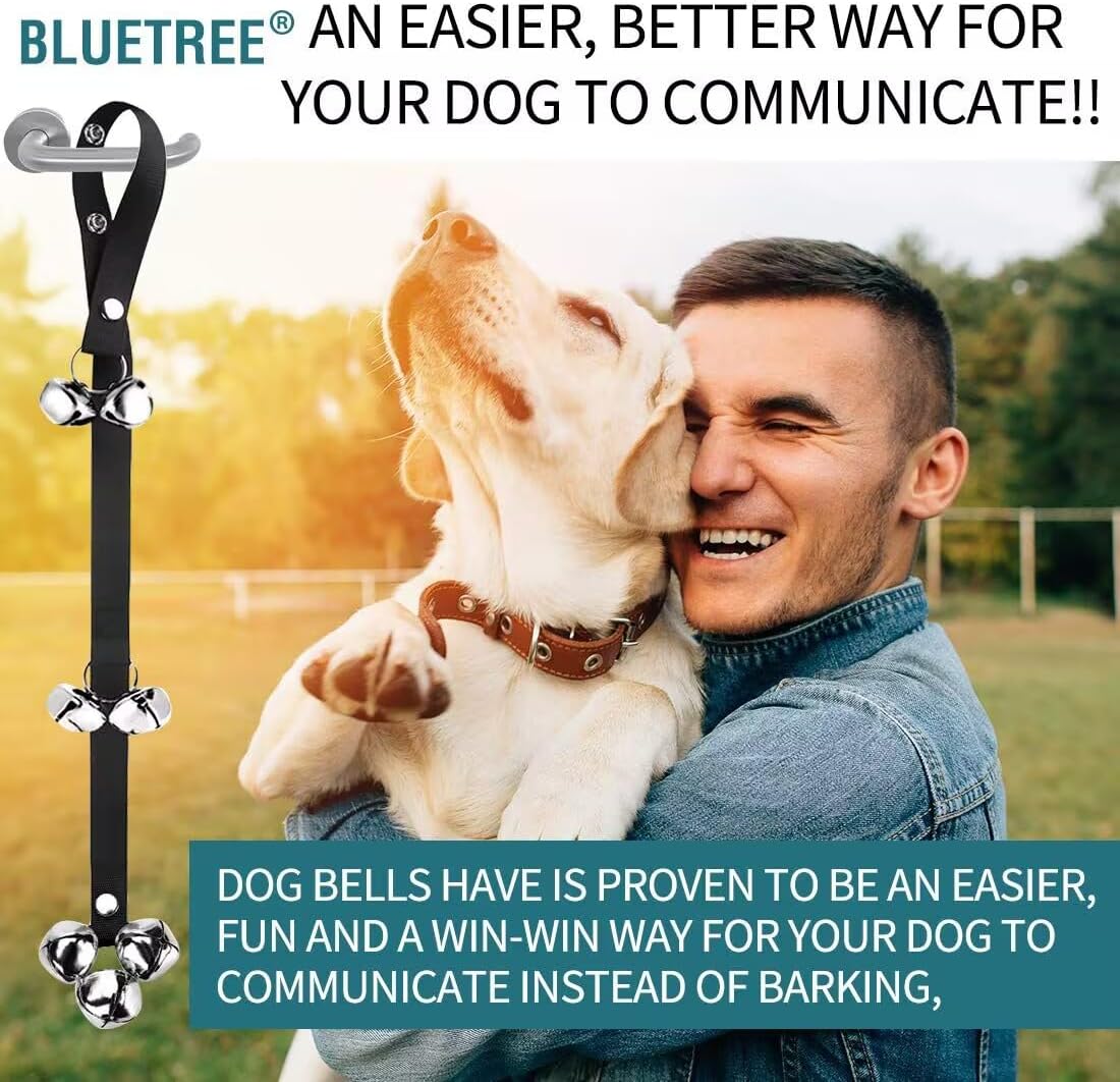 Dog Doorbell Premium Training Potty Premium Dog Bell Adjustable Doorbell Dog Bell Potty For Easy Training Of Your Puppy 7 Extra Large Louder 1.4 Doorbells | Luxury Home Accessories | Heulog Glow