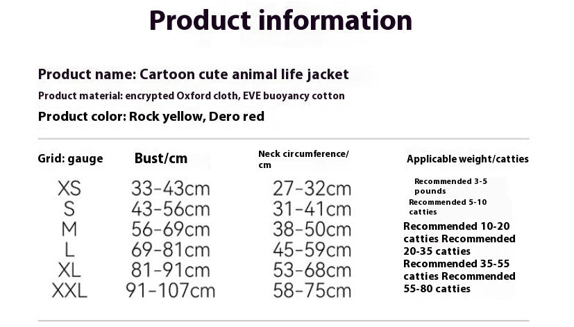 Dog For Swimming Only Cartoon Full Printed Cute Small Animal Traction Pet Life Vest | Luxury Home Accessories | Heulog Glow