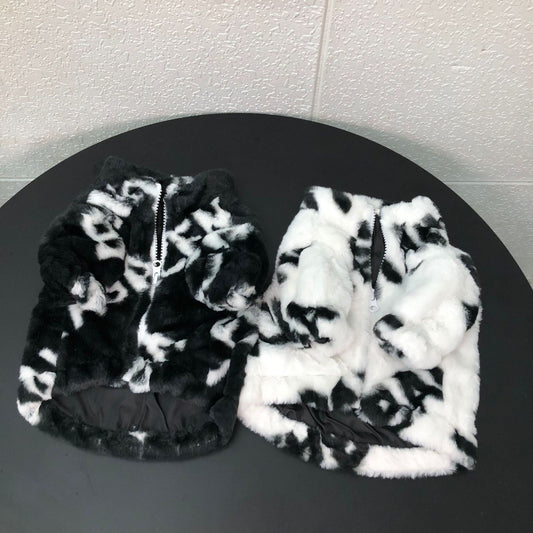 Dog Fur Coat Thickened Pet Fashion Brand Clothing | Luxury Home Accessories | Heulog Glow