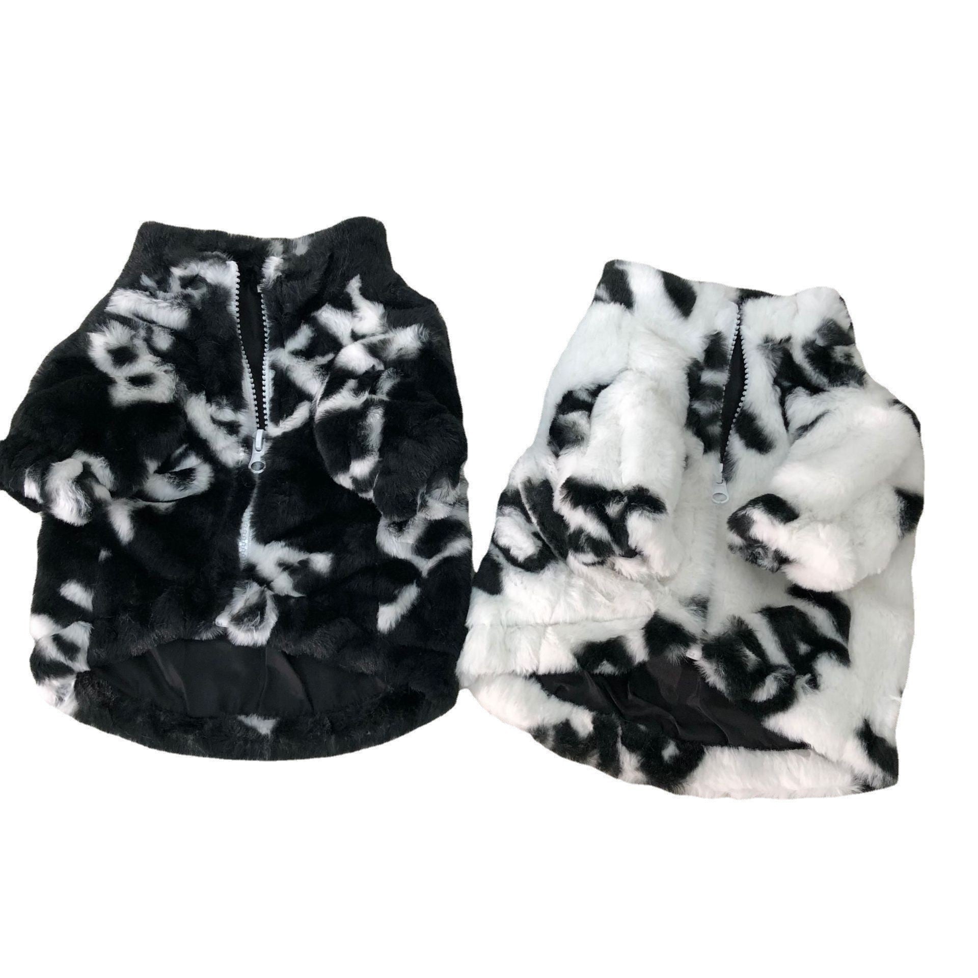 Dog Fur Coat Thickened Pet Fashion Brand Clothing | Luxury Home Accessories | Heulog Glow