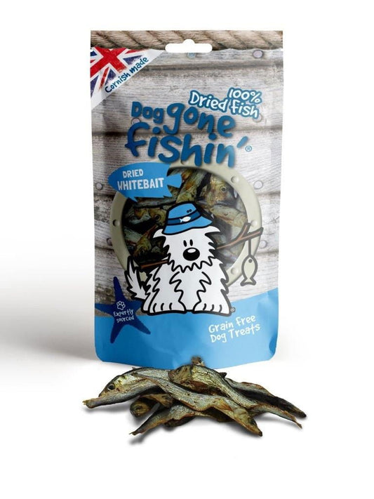 Dog Gone Fishin' Dried Whitebait 60g | Luxury Home Accessories | Heulog Glow