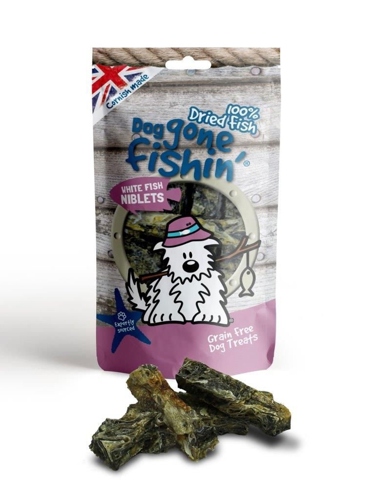Dog Gone Fishin' White Fish Niblets 75g | Luxury Home Accessories | Heulog Glow