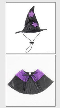 Dog Hat Dress Up Cool Cat Hat Black Purple Star Teddy Magic Wizard Hat | Luxury Home Accessories | Heulog Glow