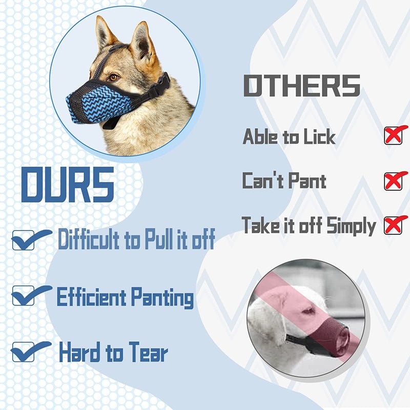 Dog Muzzle Air Mesh Breathable Muzzle For Medium Large Sized Dogs To Anti Prevent Biting Barking Chewing Soft Basket Muzzle For German Shepherd Dog With Reflective Adjustable Strap | Luxury Home Accessories | Heulog Glow