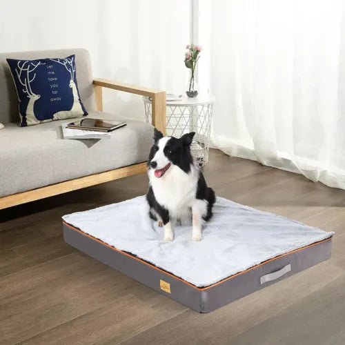 Dog Pet Bed Large Padded Orthopedic Dog Bed Foam Cushion Pets Pillow Bed with Washable Cover | Luxury Home Accessories | Heulog Glow