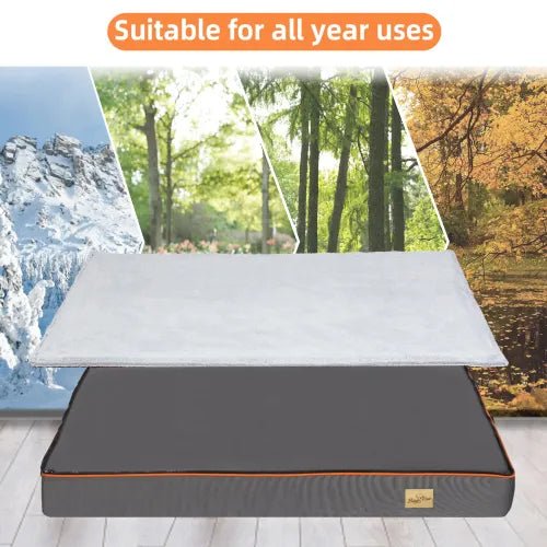 Dog Pet Bed Large Padded Orthopedic Dog Bed Foam Cushion Pets Pillow Bed with Washable Cover | Luxury Home Accessories | Heulog Glow