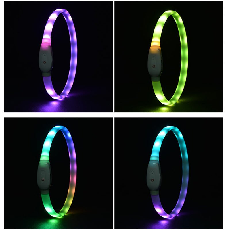 Dog Pet Luminous Led Collar Usb Rechargeable Silicone Collar Luminous Dog Leash Pet Supplies | Luxury Home Accessories | Heulog Glow