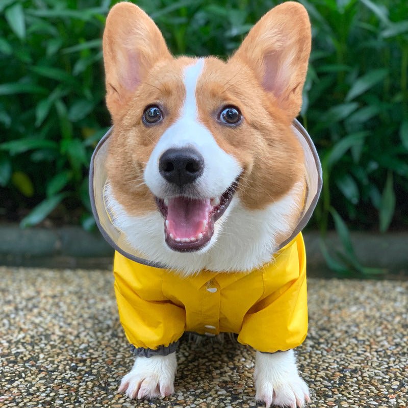 Dog Raincoat Four Legged Waterproof Pet Clothing | Luxury Home Accessories | Heulog Glow