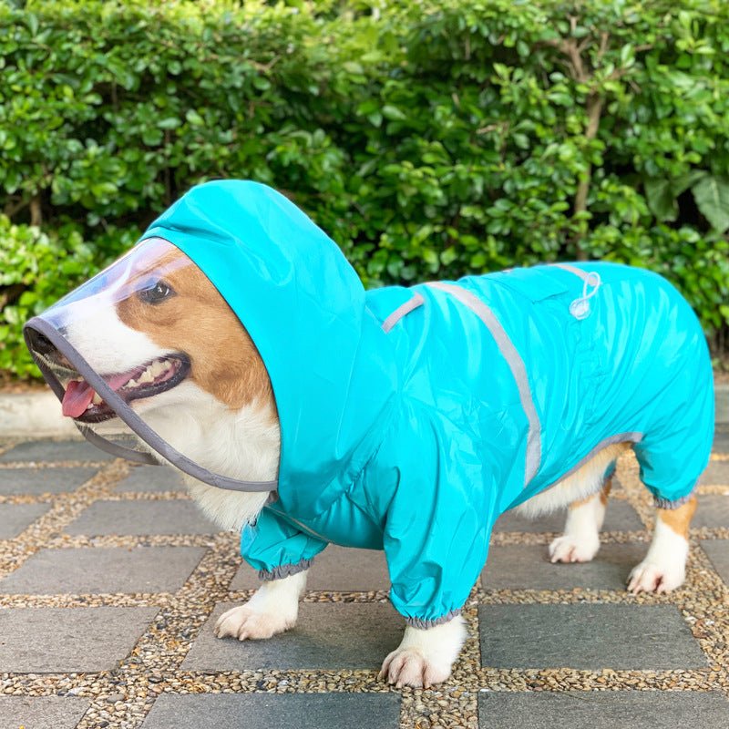 Dog Raincoat Four Legged Waterproof Pet Clothing | Luxury Home Accessories | Heulog Glow