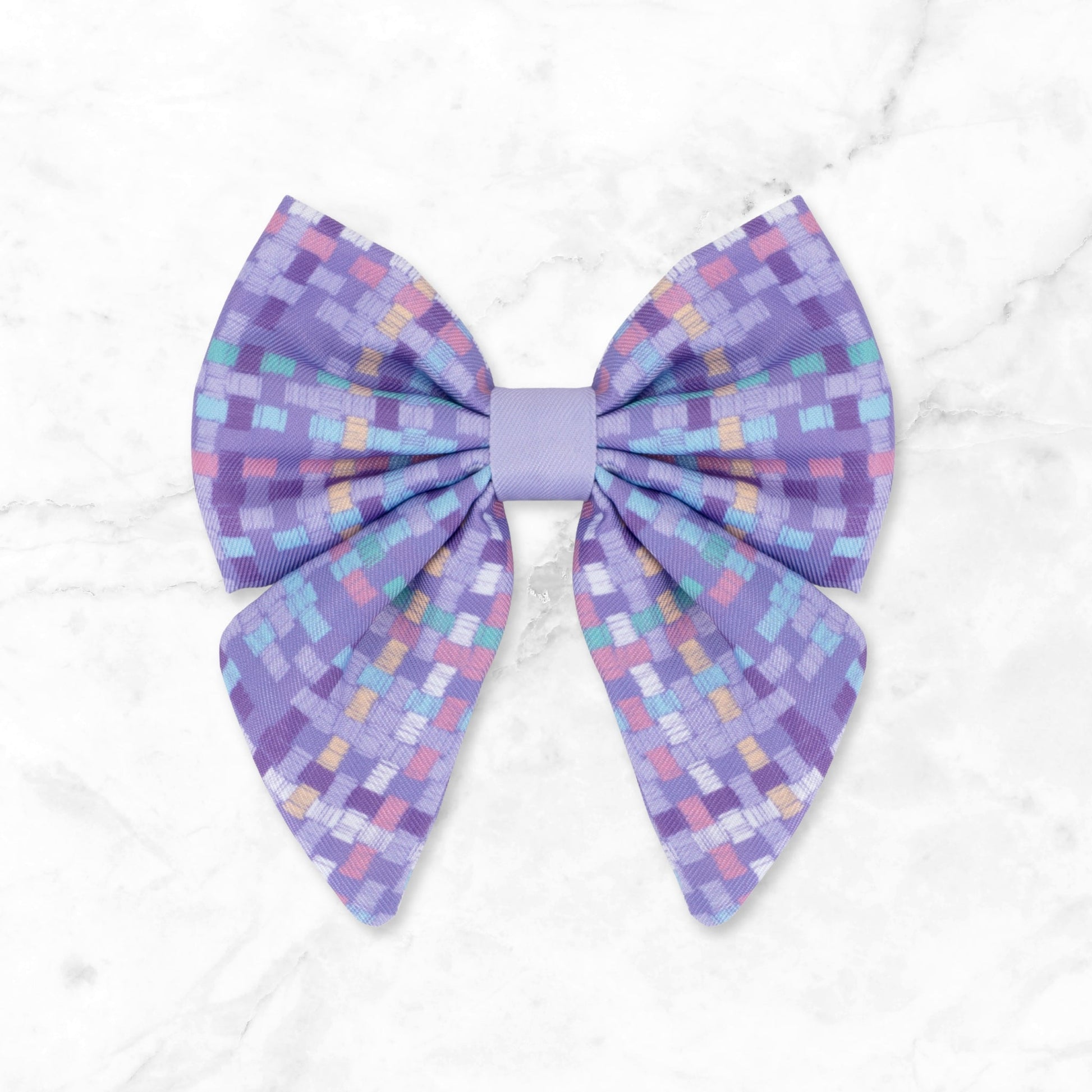 Dog Sailor Bow: Belgravia Sugarplum | Luxury Home Accessories | Heulog Glow
