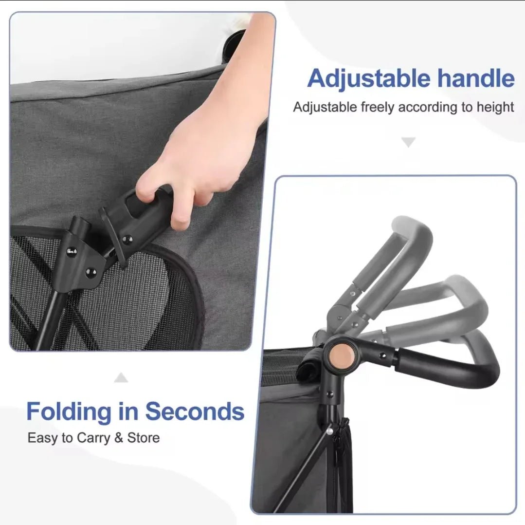 Dog Shack UK! Pushchair Stroller Extra Large | Luxury Home Accessories | Heulog Glow