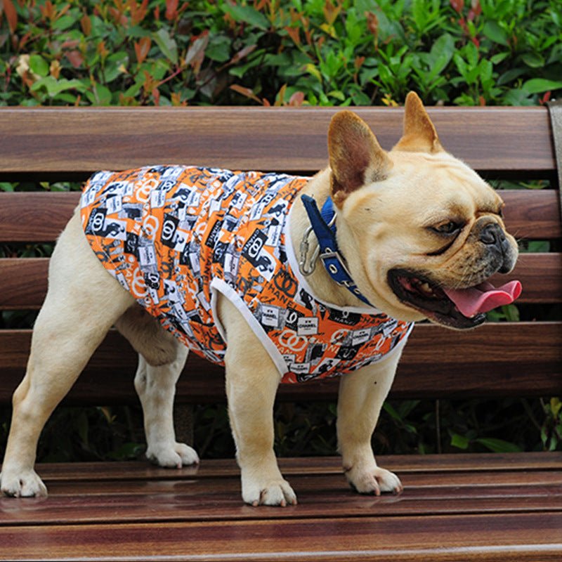 Dog Summer Printed Vest Clothes | Luxury Home Accessories | Heulog Glow