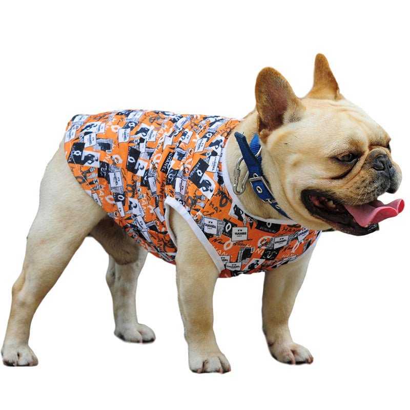 Dog Summer Printed Vest Clothes | Luxury Home Accessories | Heulog Glow