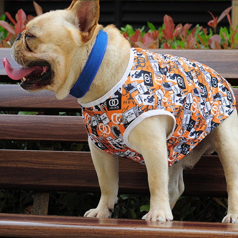 Dog Summer Printed Vest Clothes | Luxury Home Accessories | Heulog Glow