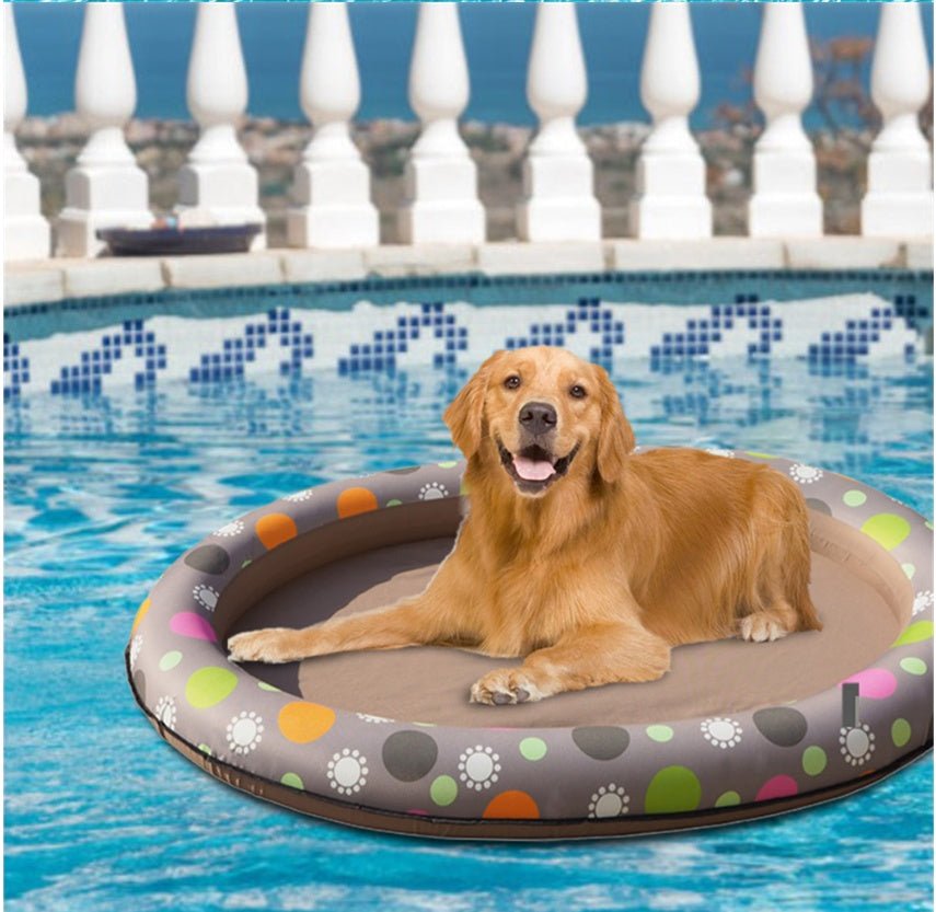 Dog Swimming Pool Inflatable Hammock Pets Pool Floating Bed Spring Summer Swimming Ring | Luxury Home Accessories | Heulog Glow