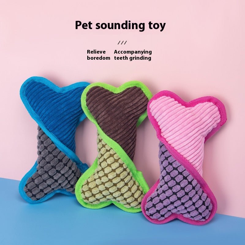 Dog Voice Plush Toy Bone Grinding Teeth | Luxury Home Accessories | Heulog Glow