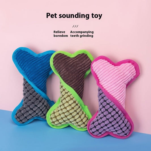 Dog Voice Plush Toy Bone Grinding Teeth | Luxury Home Accessories | Heulog Glow
