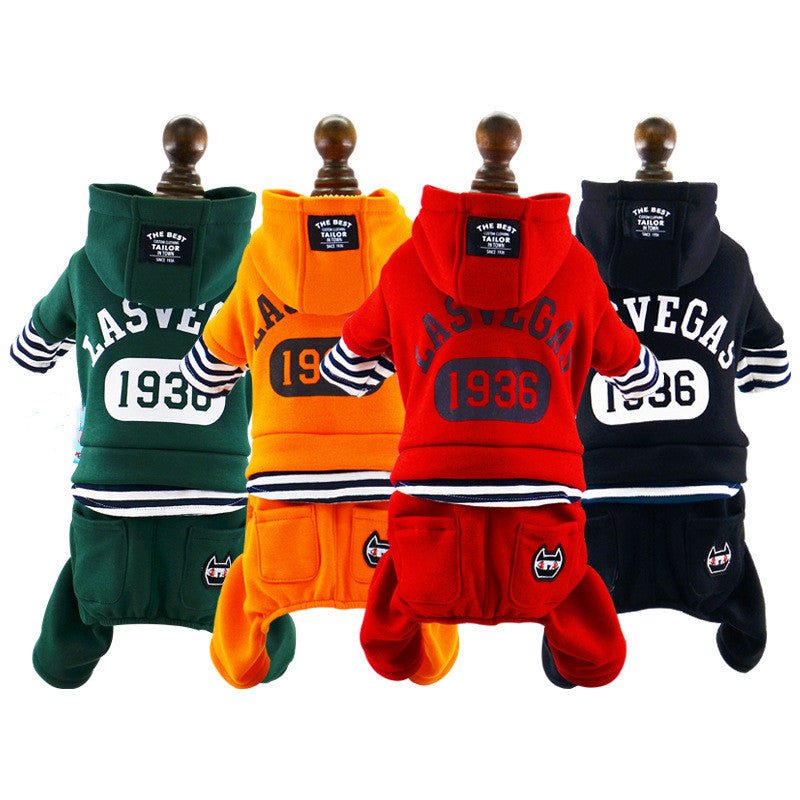 Dog Winter Thick Striped Fake Two-piece Suit | Luxury Home Accessories | Heulog Glow