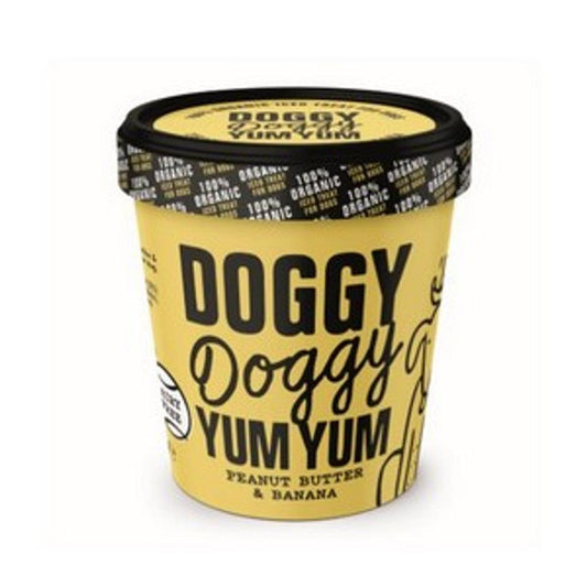 Doggy Doggy Yum Yum - Organic, Vegan Iced Treat for Dogs Peanut Butter & Banana | Luxury Home Accessories | Heulog Glow