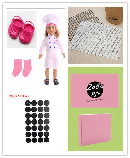 Doll Clothes Americangirl Accessories Chef Clothes | Luxury Home Accessories | Heulog Glow