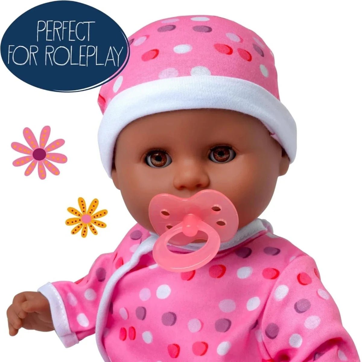 Dolls World Little Treasure Black Baby Girl 38 cm | Luxury Home Accessories | Heulog Glow