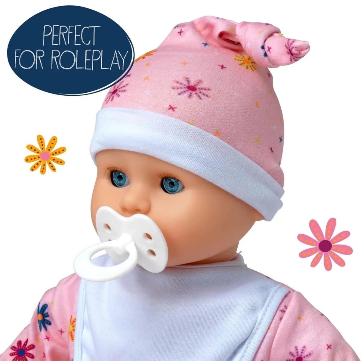 Dolls World Little Treasure White Baby Girl 38cm | Luxury Home Accessories | Heulog Glow