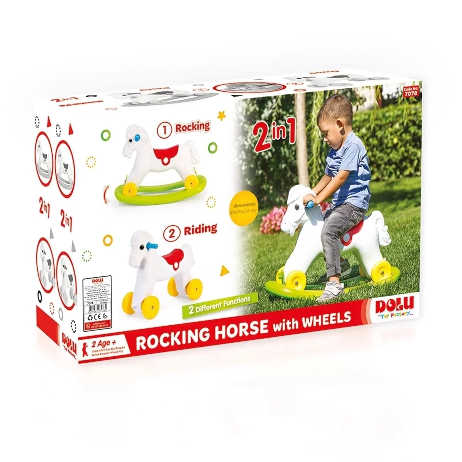 Dolu Rocking Horse with Wheels | Luxury Home Accessories | Heulog Glow