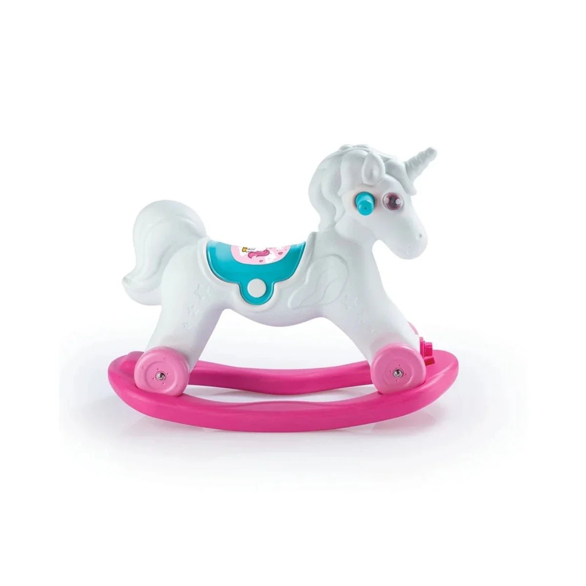 Dolu Unicorn Rocking Horse with Wheels - Pink | Luxury Home Accessories | Heulog Glow