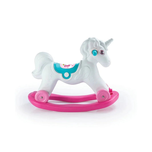 Dolu Unicorn Rocking Horse with Wheels - Pink | Luxury Home Accessories | Heulog Glow
