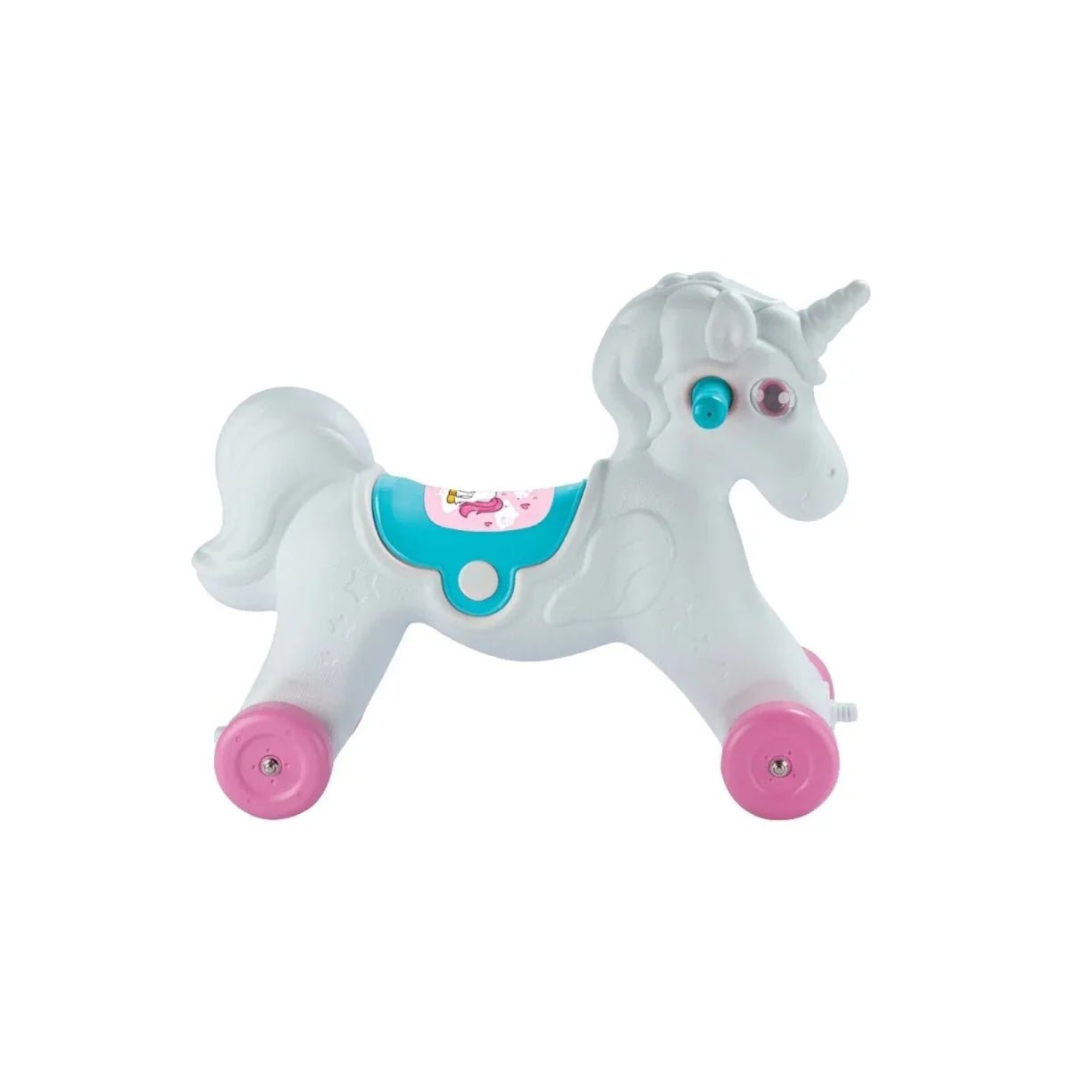 Dolu Unicorn Rocking Horse with Wheels - Pink | Luxury Home Accessories | Heulog Glow