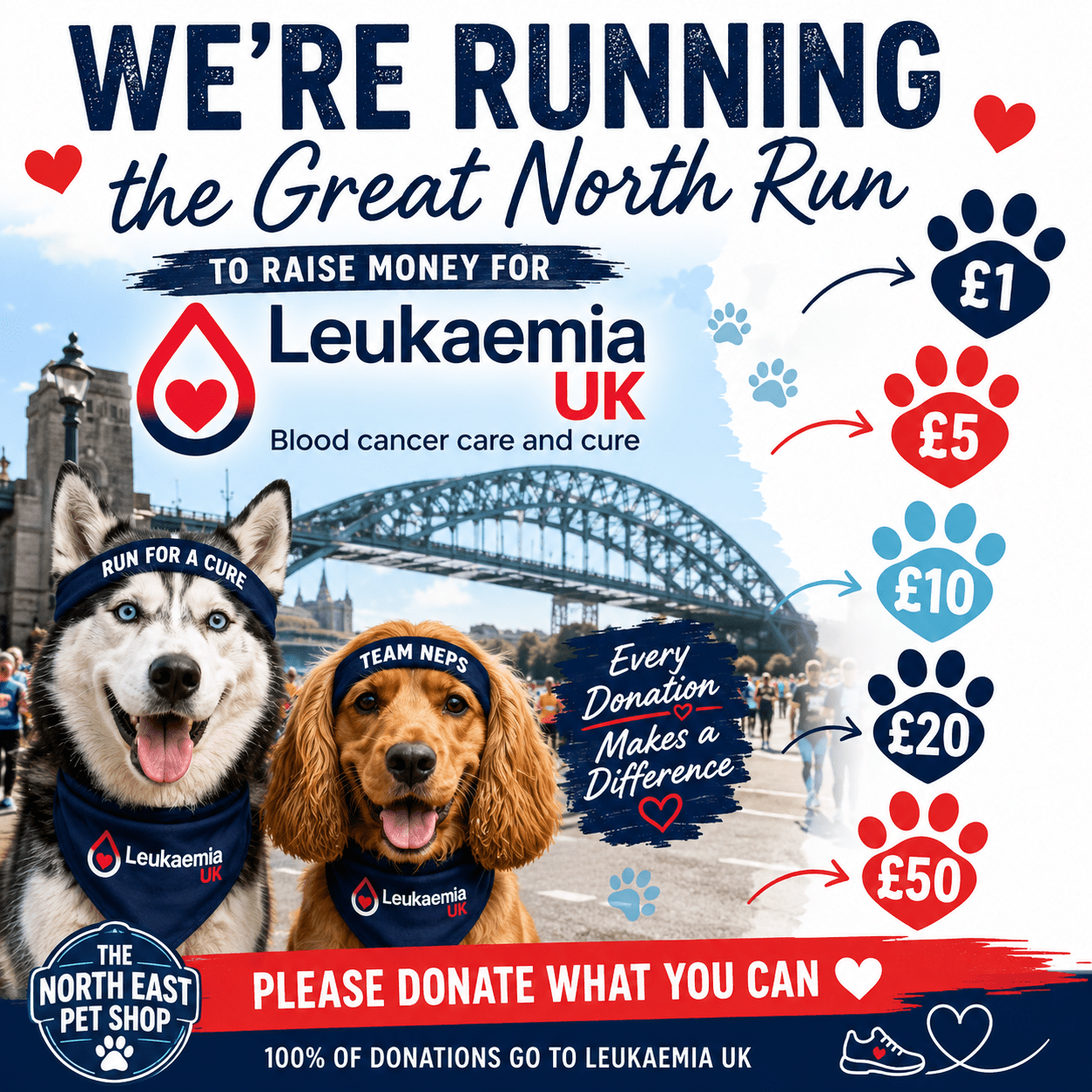 Donation to Leukaemia UK | Great North Run Fundraiser ❤️🏃‍♂️ | Luxury Home Accessories | Heulog Glow